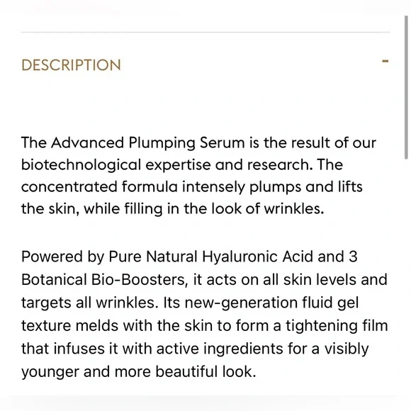NIB PATYKA Advanced Plumping Serum